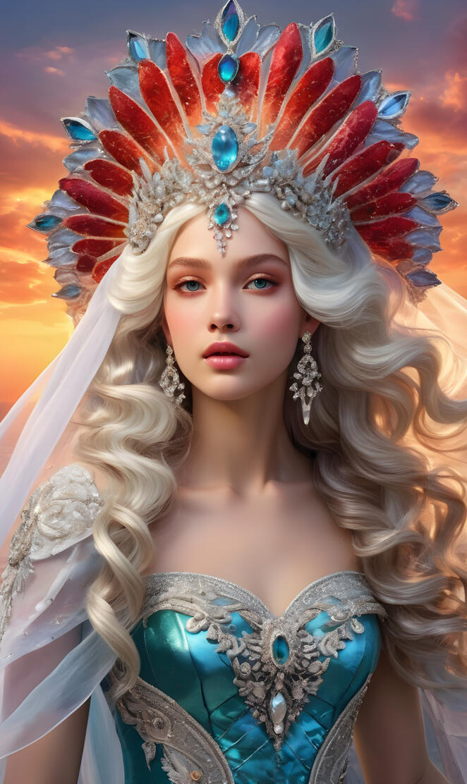 beautiful platinum Lady and Queen