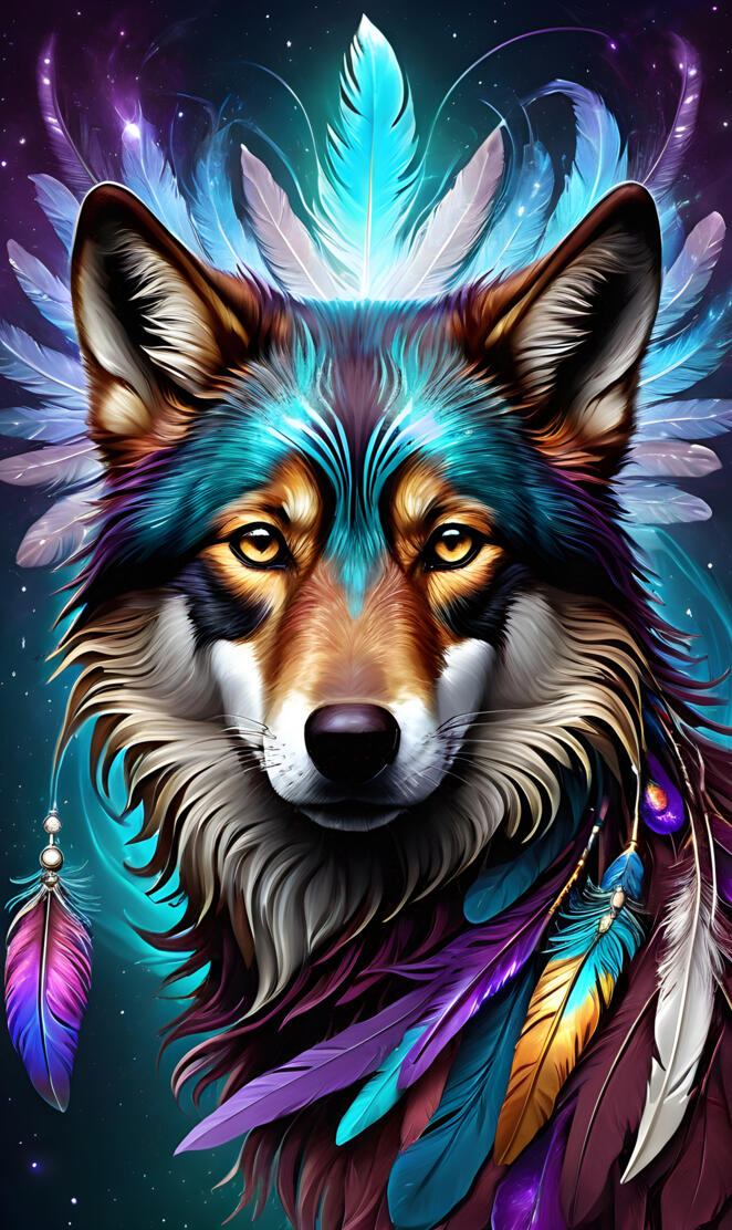 a dog with a unicorn horn