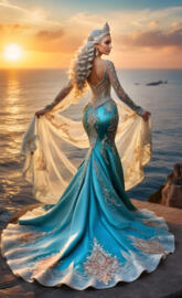 beautiful platinum Lady and Queen