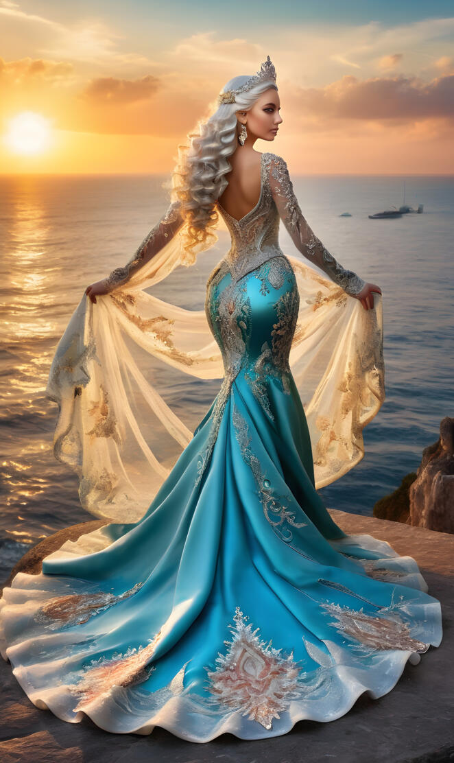 beautiful platinum Lady and Queen