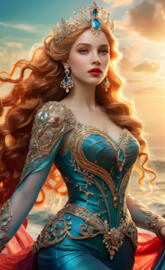 beautiful Lady and Queen