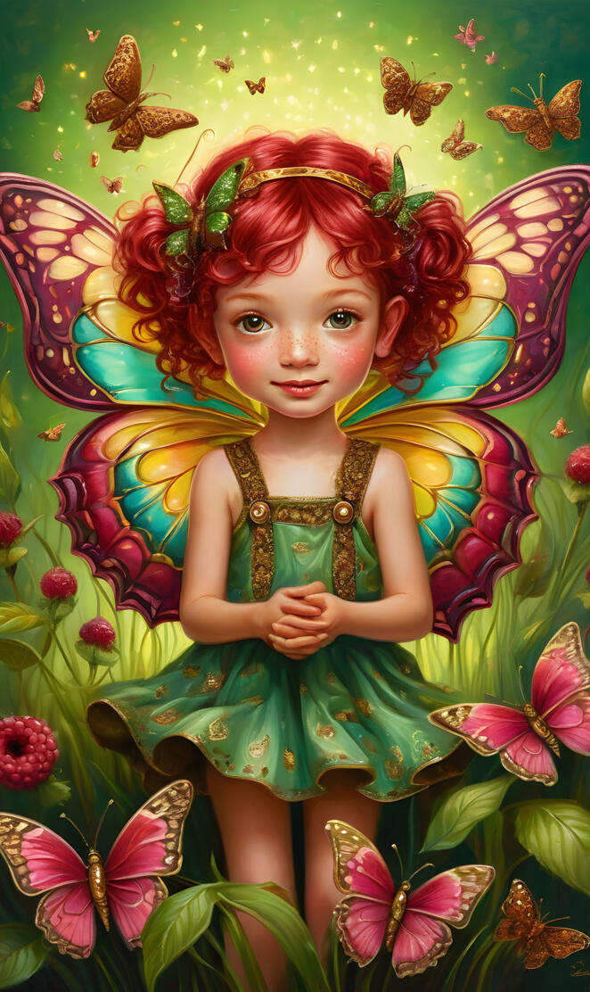 Little Red Head "Beauty & the Butterfly"