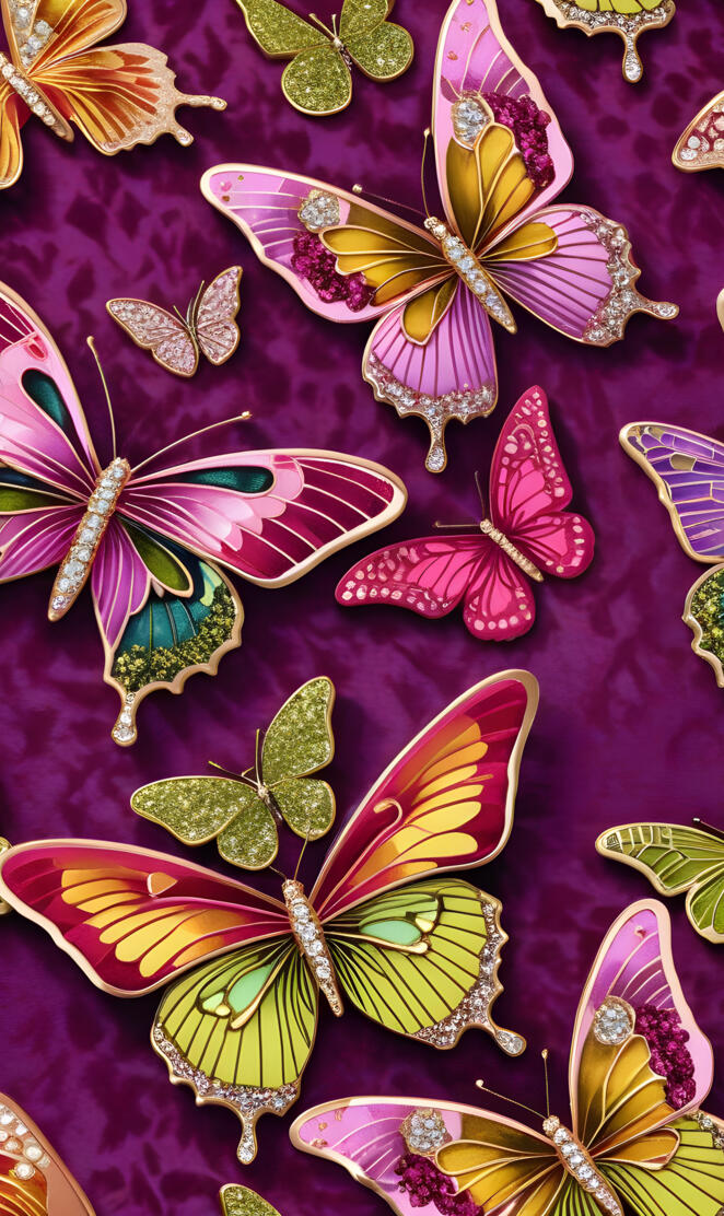 Eclectic Colored Group of Butterflies... Because I can 🤭