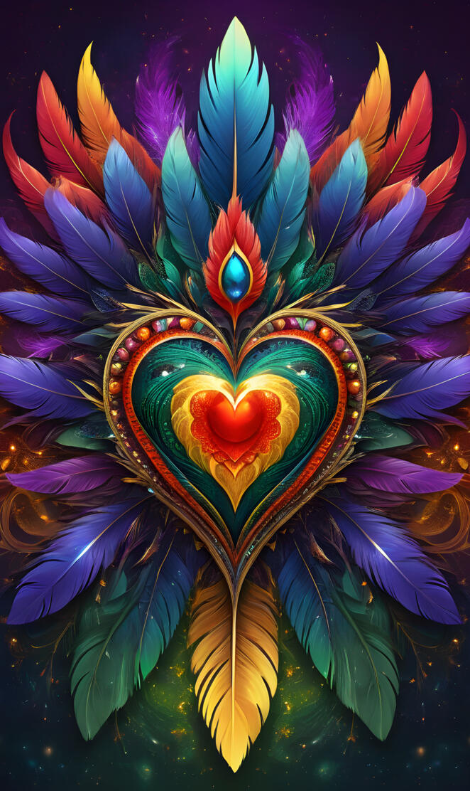 Light it UP HEART'S & FEATHER'S Fm610🌺