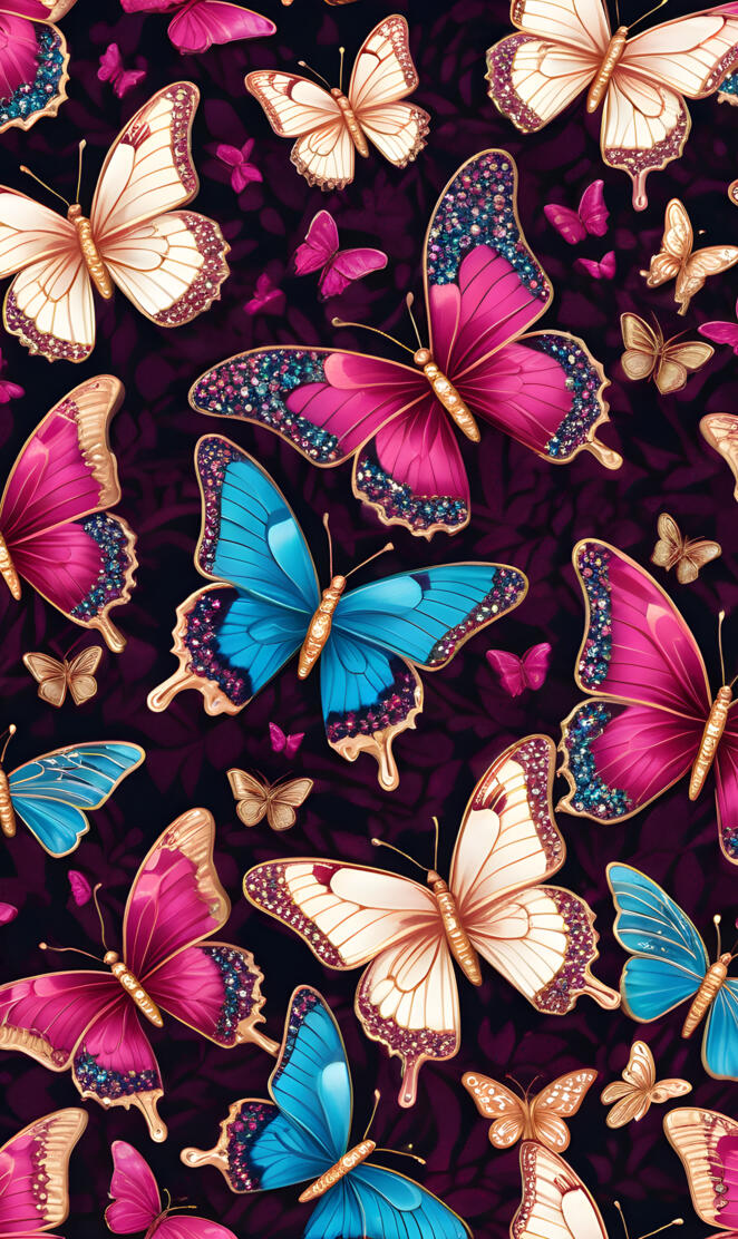 Eclectic Colored Group of Butterflies... Because I can 🤭 2