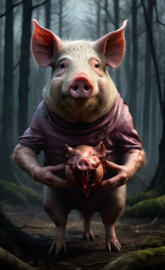 Creepy pig
