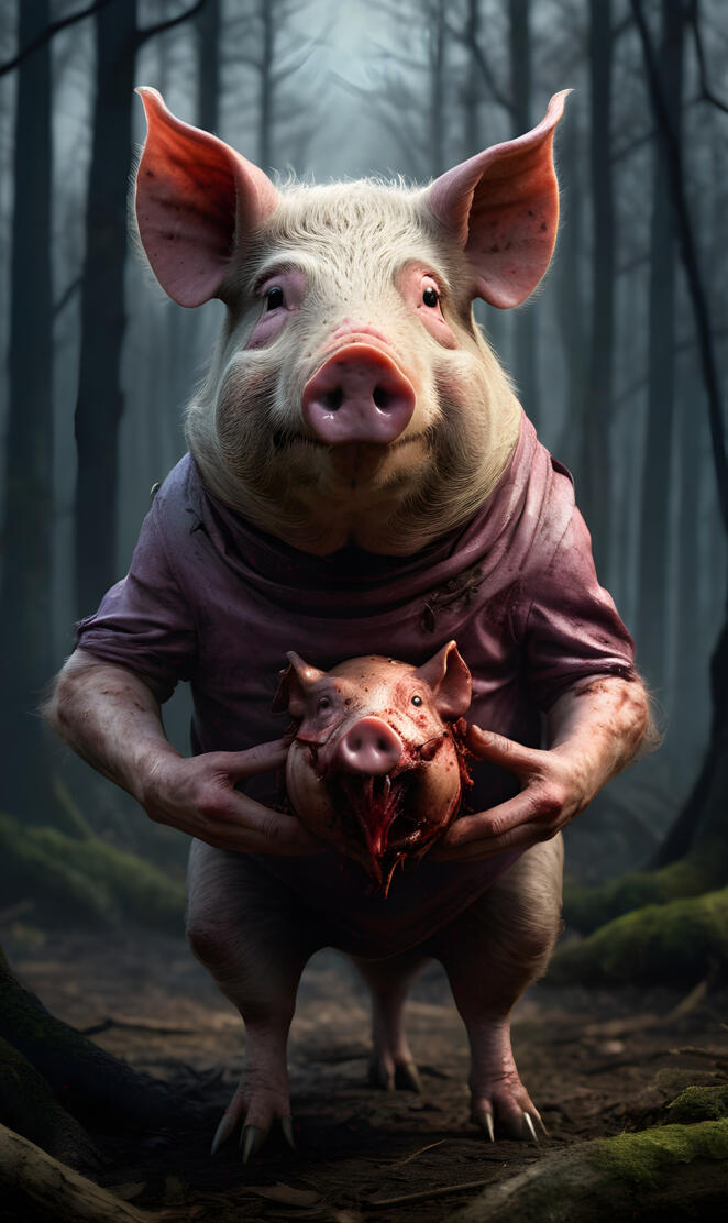 Creepy pig