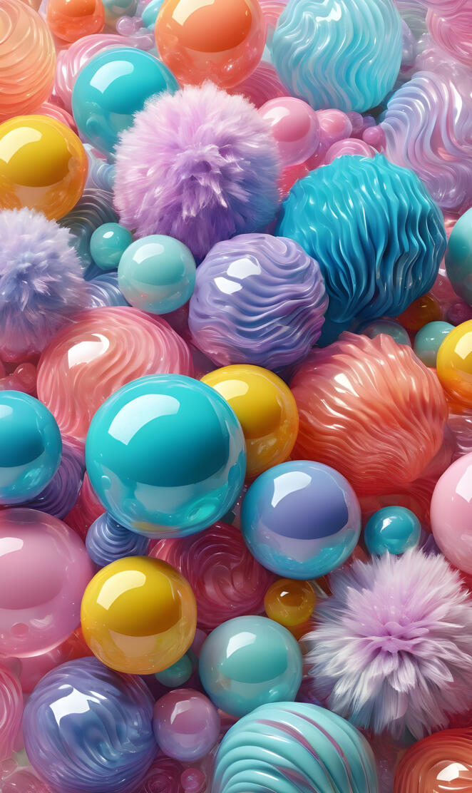 fluffy smooth and wavy