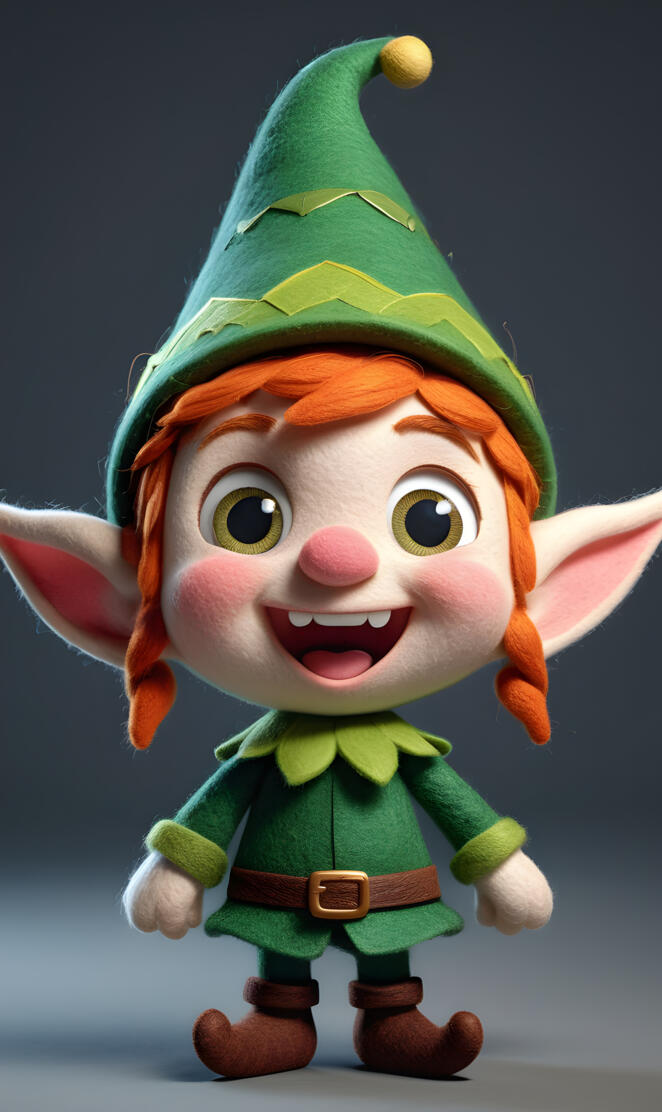 felt fairies and elfs