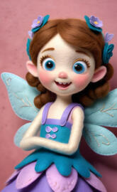 felt fairies and elfs