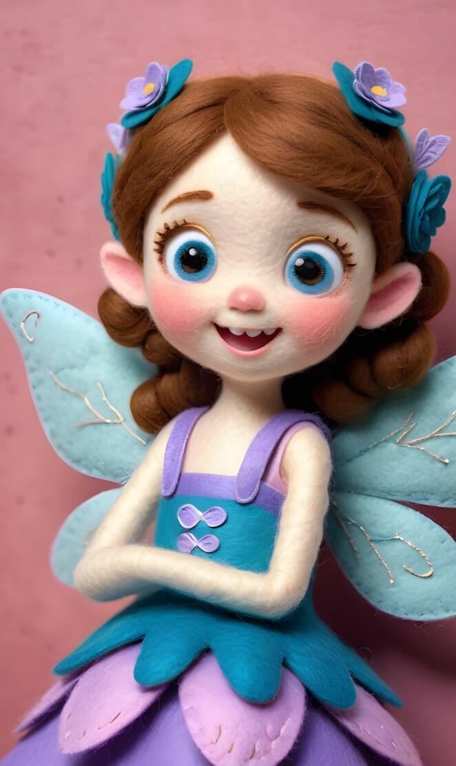 felt fairies and elfs