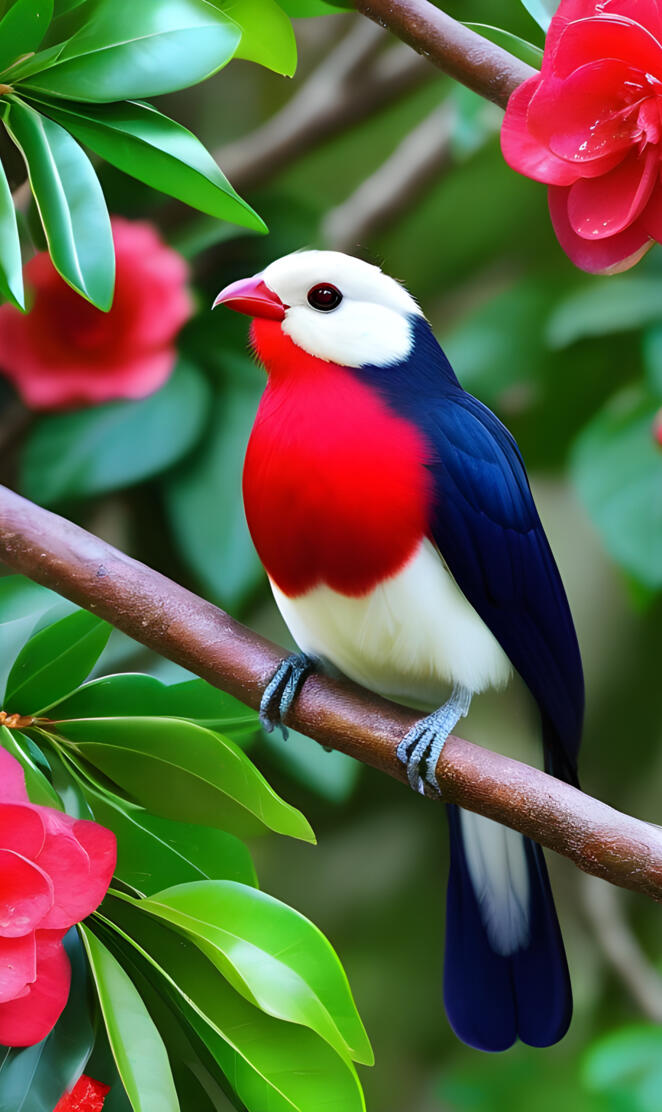 a bird sitting on a branch