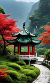 The quiet valley town hall