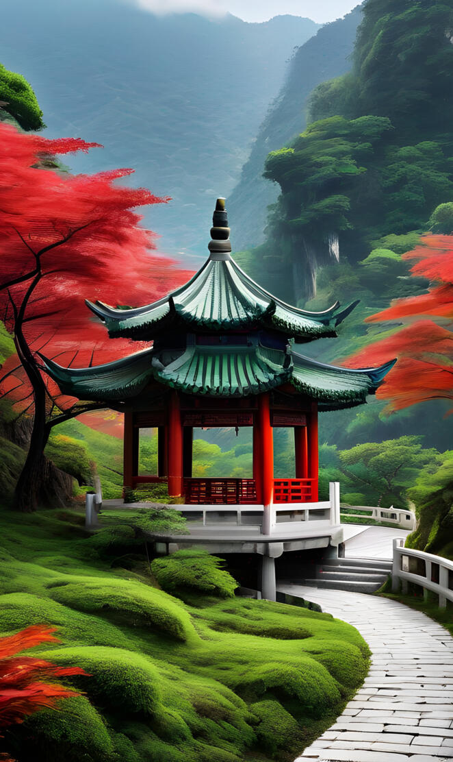 The quiet valley town hall