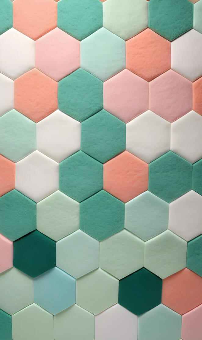 soft felt mosaic tiles