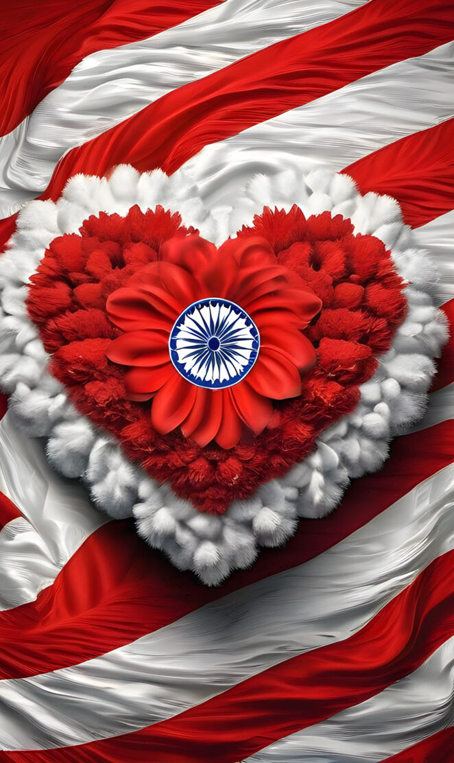 a red and white flower