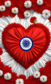 a red and white flag