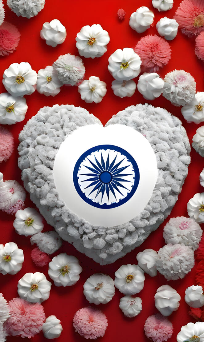 a cake with a flag on it