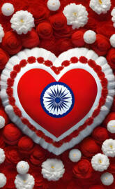 a red and white flag