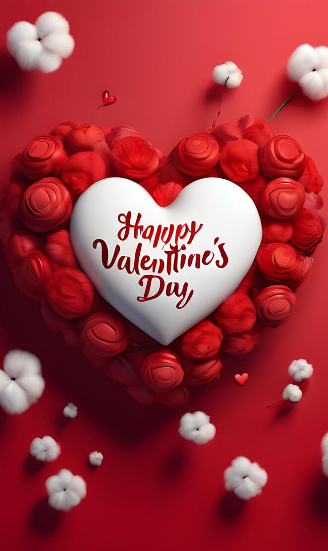 a heart shaped balloon with a message