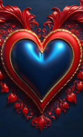 Navy Heart