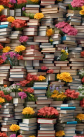 a large group of flowers