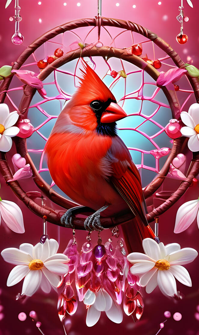 lovely cardinal birds