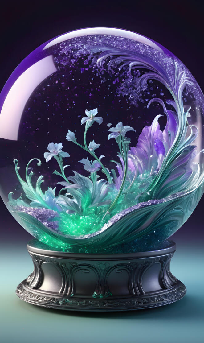 a bowl with flowers in it