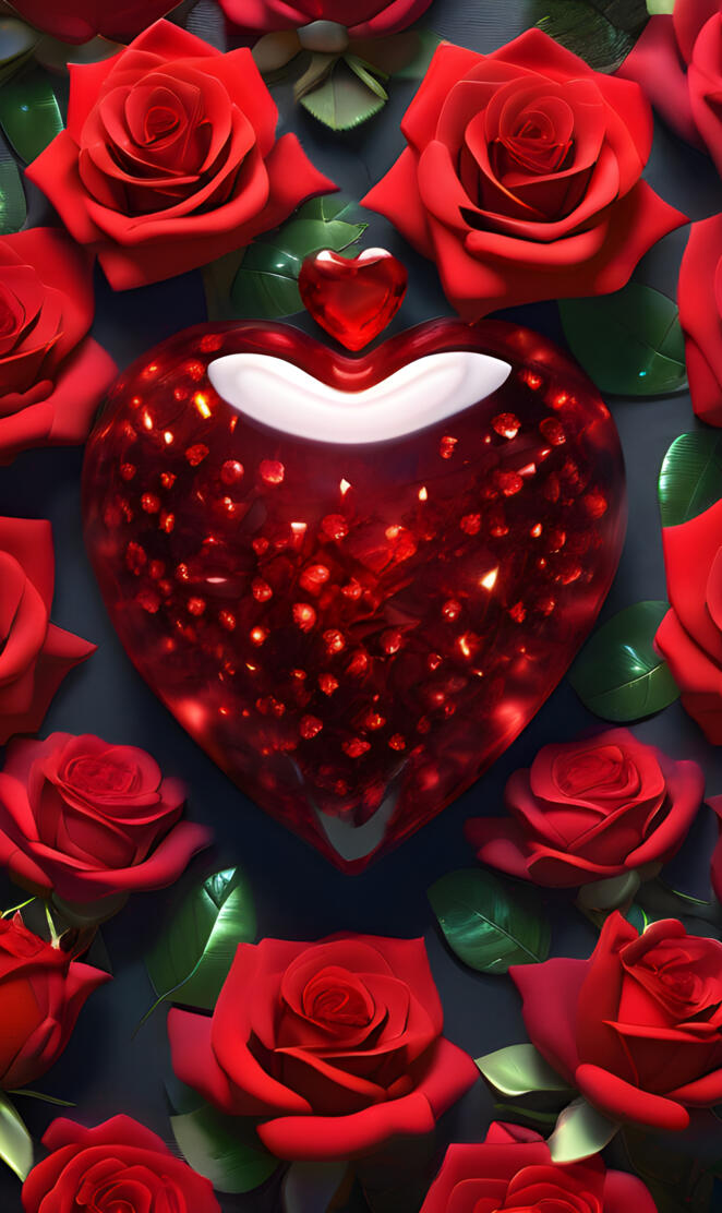 a group of red roses