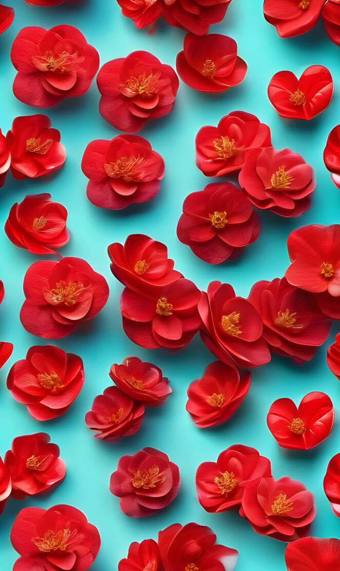 a group of red roses