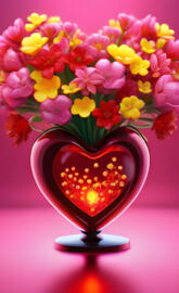 lovely vase with flowers 💐💐💐💐💐