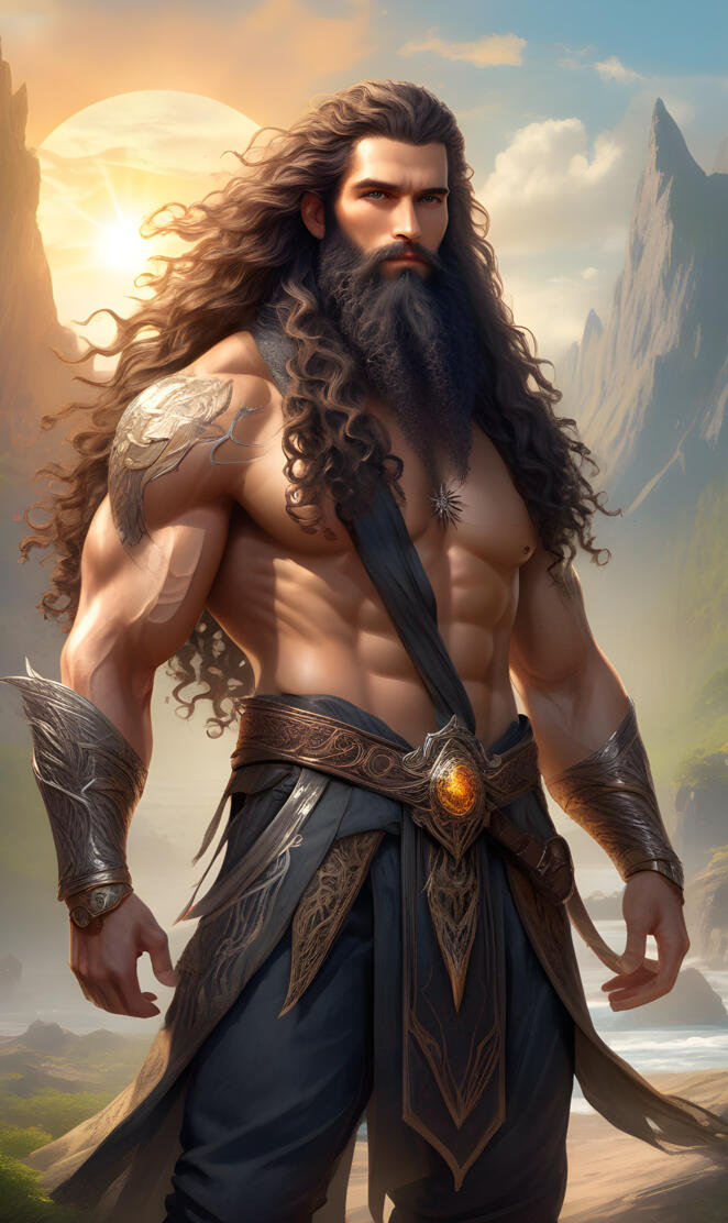 a person with long hair