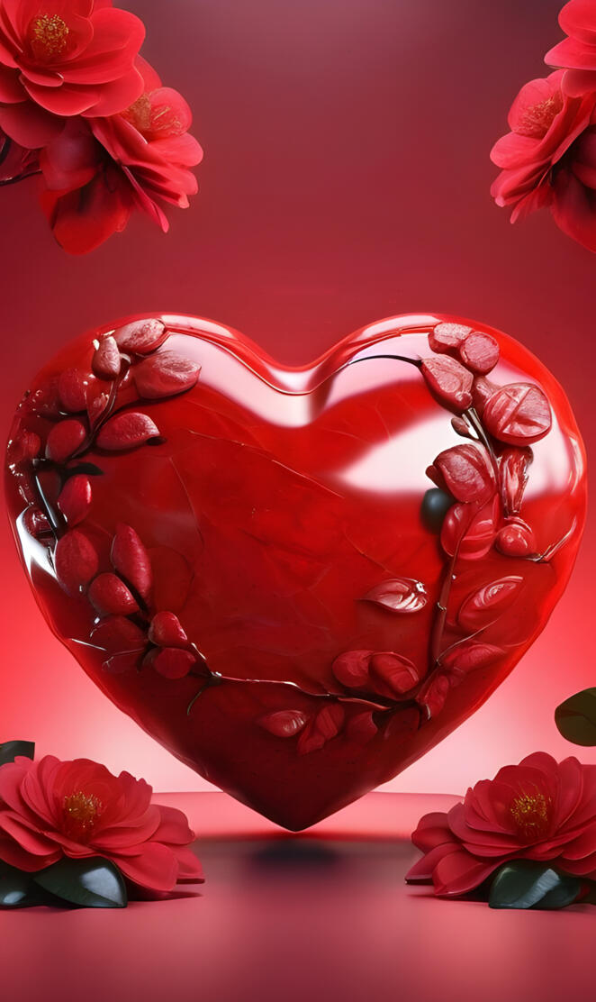 a red ceramic pot with flowers