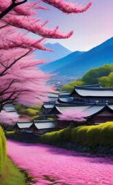 japan blossom trees vibe