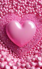 a pink egg on a pink surface