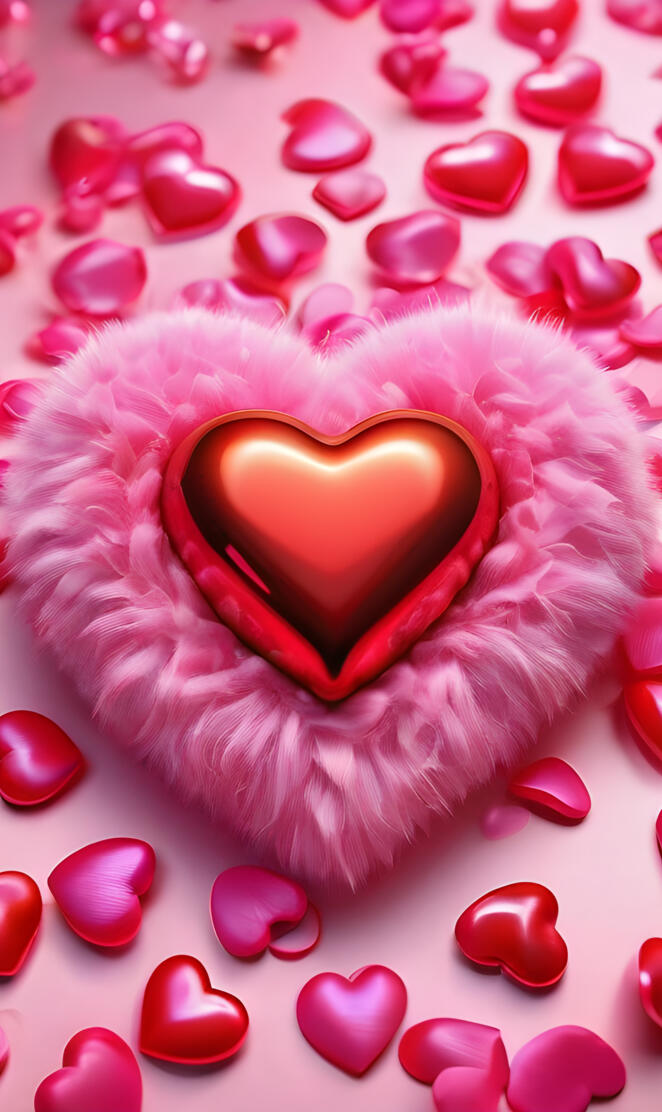 a heart shaped cake with pink frosting and red sprinkles