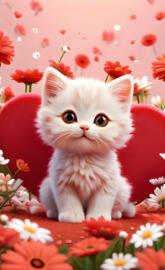 a cat sitting in a chair