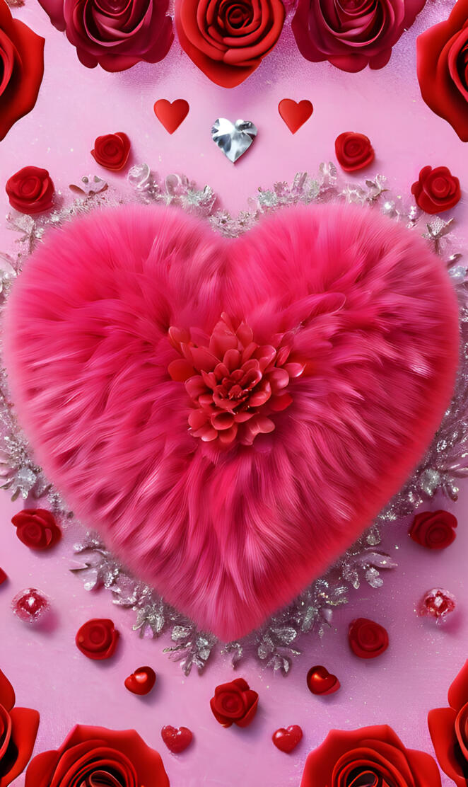 lovely fluffy heart 💕❤️