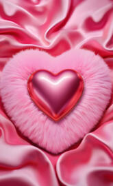 a pink and white object