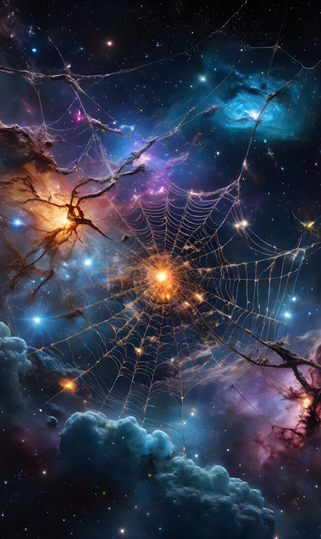 a galaxy with stars and a star