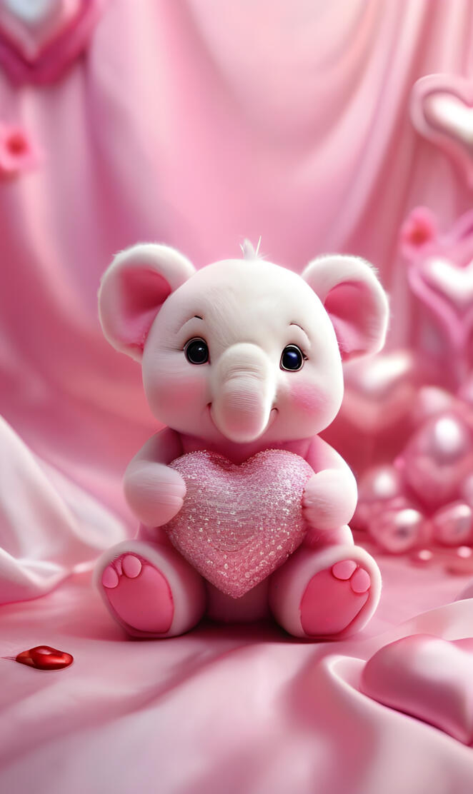 a stuffed animal on a bed