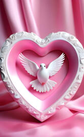 a pink and white cake