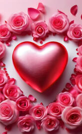 a heart shaped cake