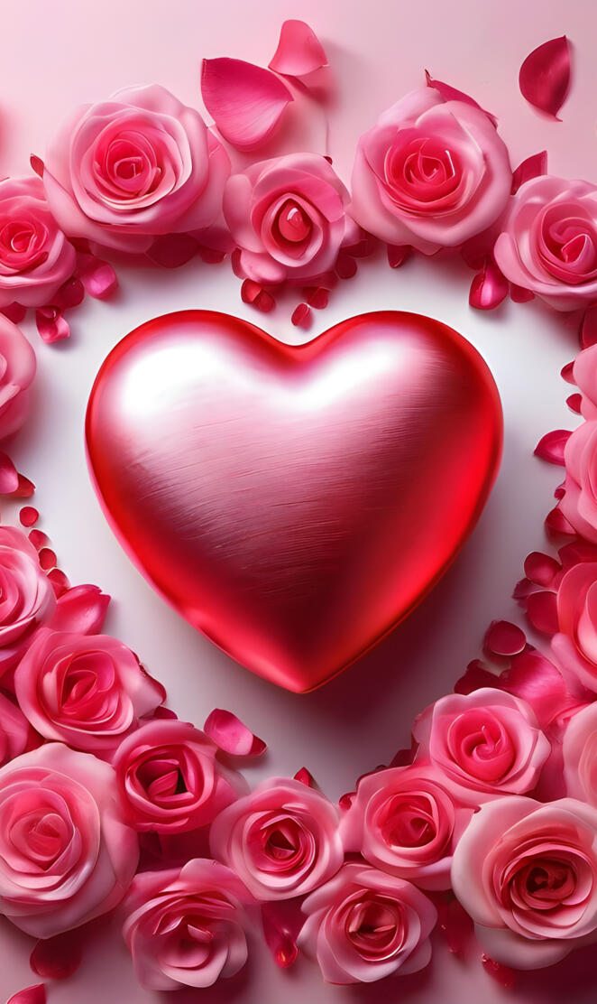 a heart shaped cake