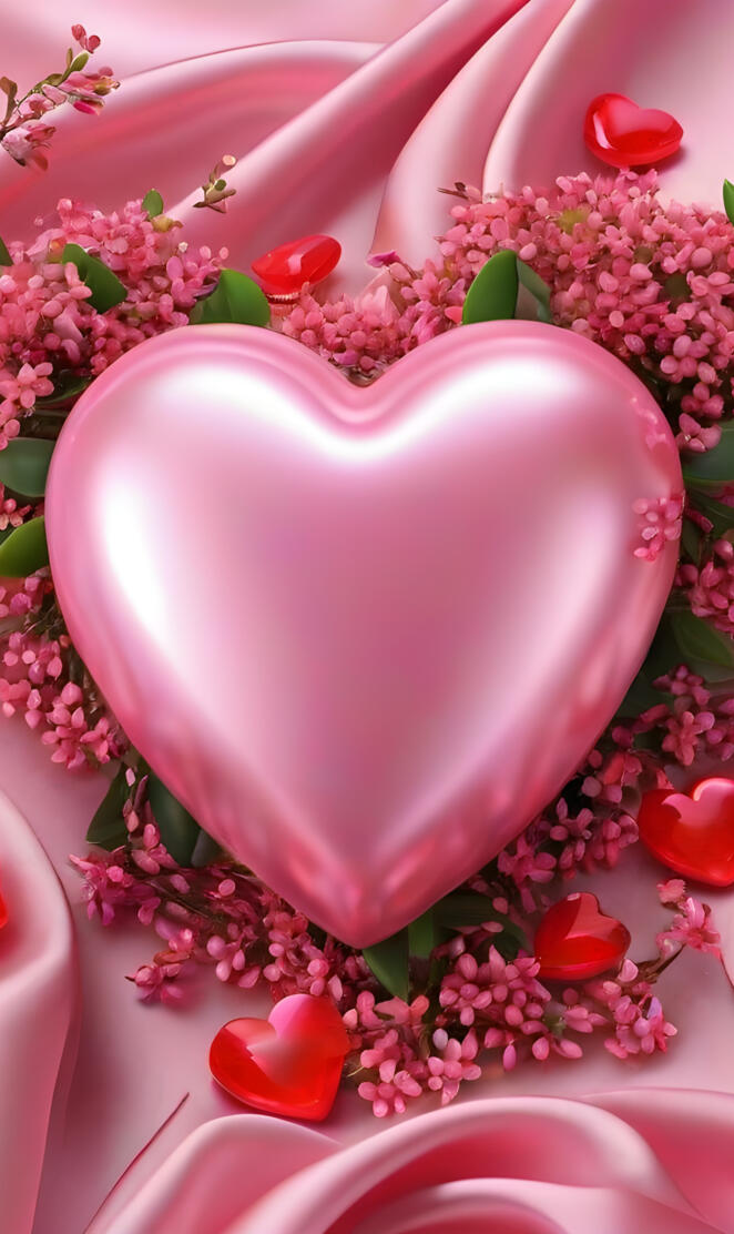 a pink cake with flowers on top