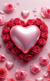 a cake with pink roses