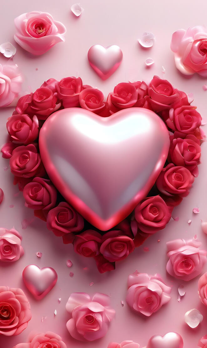 a cake with pink roses