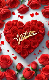 a group of red roses