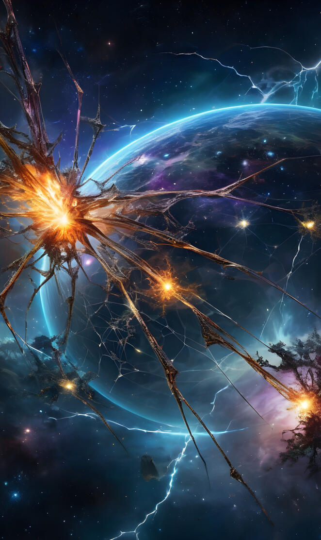 fireworks in the sky