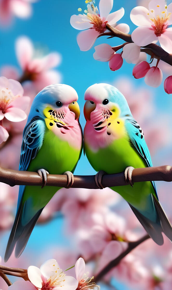 a group of birds on a branch